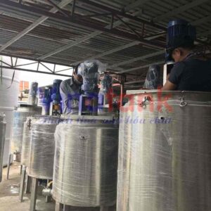 Bồn khuấy trộn công nghiệp Vinatank - Ảnh thực tế công trình 1