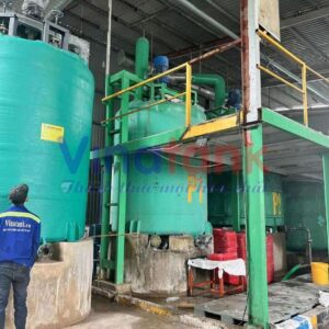 Bồn khuấy trộn hóa chất Vinatank - Ảnh thực tế công trình 1