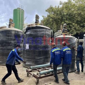 Bồn khuấy trộn hóa chất Vinatank - Ảnh thực tế công trình 3