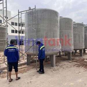 Bồn xử lý khí thải Vinatank - Ảnh thực tế công trình 2